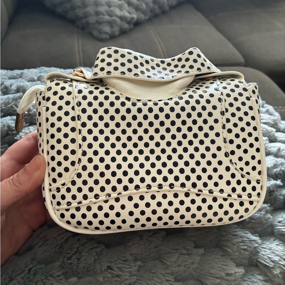 Polka Dot Mini Bag - Black and White - Picture 2 of 3